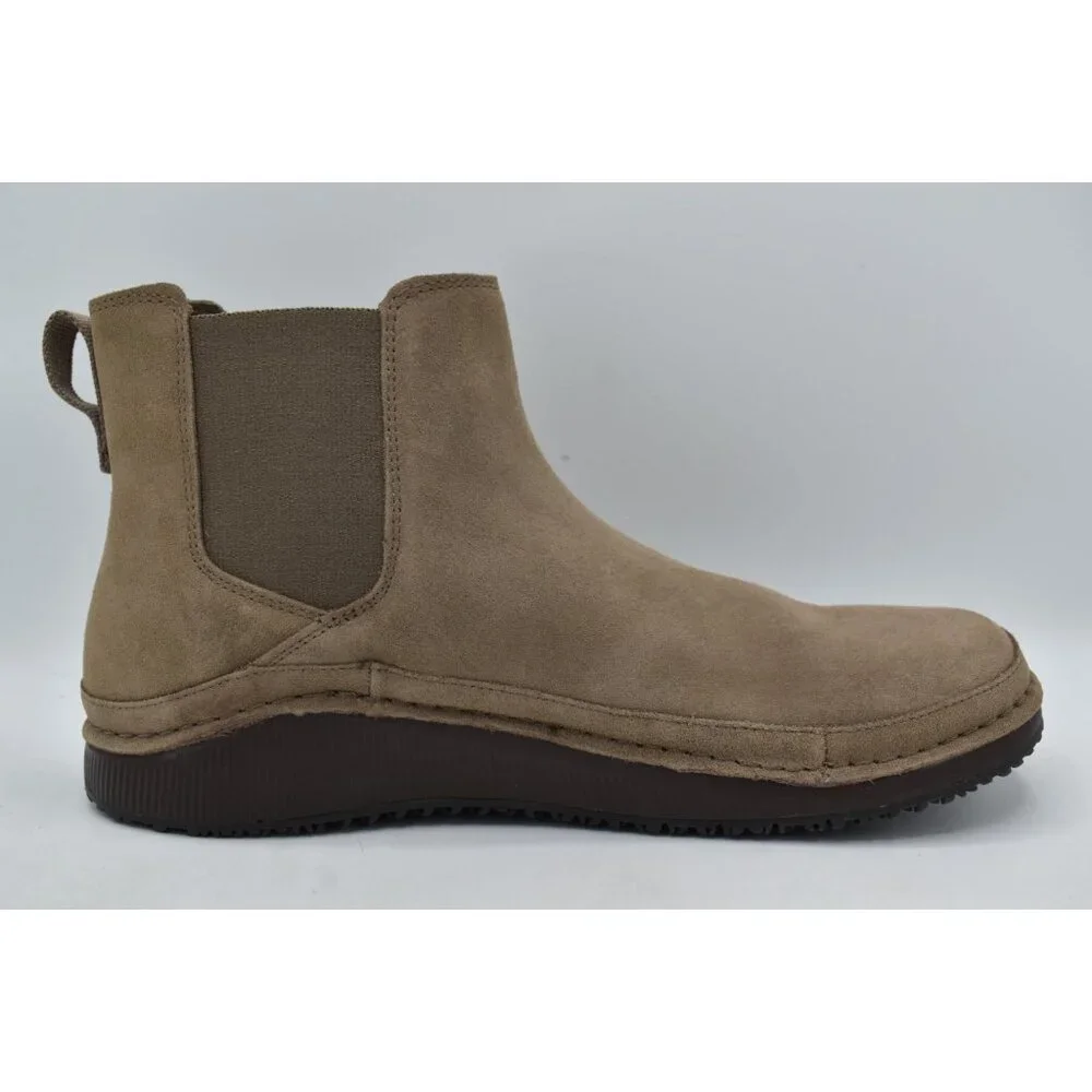 Chaco Mens Size 8 Poania Earth Brown Suede‎ Chelsea Boots Shoes